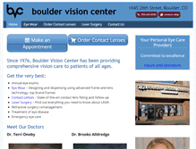 Tablet Screenshot of bouldervisioncenter.com